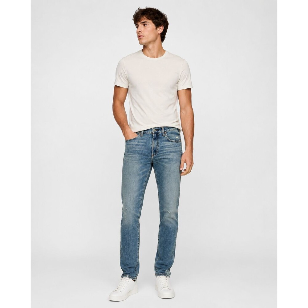 Gap 1969 Men’s Slim Fit Jeans 30x32 Blue Stretch Denim Distressed Faded